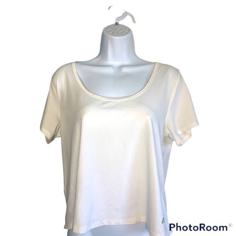 Marika cross back scoop neck workout top